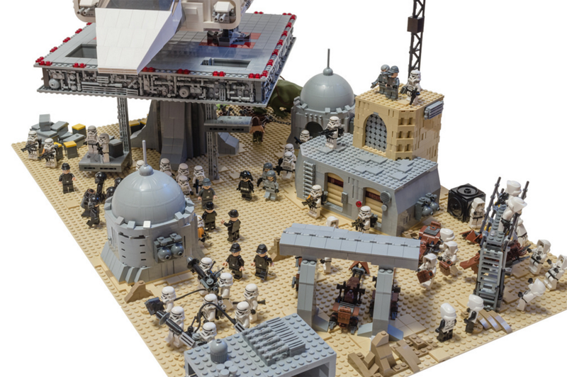 Illustration for article titled Imperial Shuttle Oversees The Operation At LEGO Tatooine Base